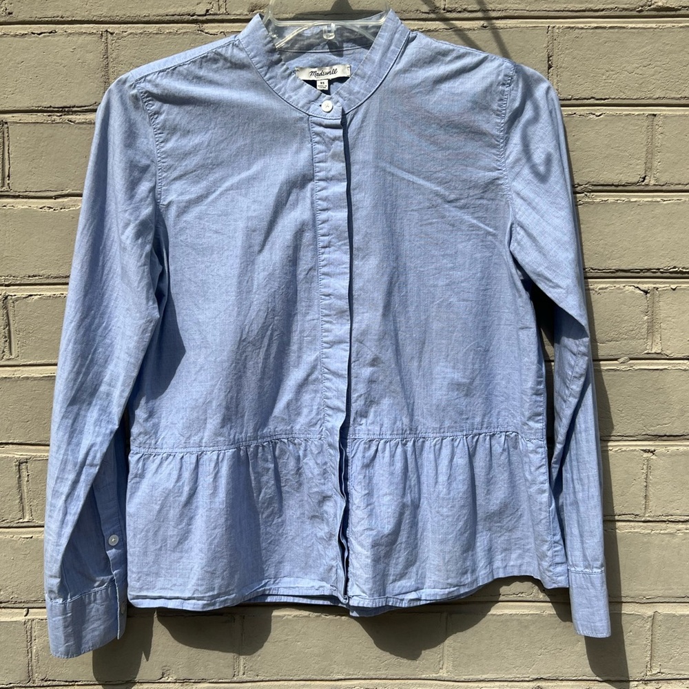 EUC Madewell Size XS Chambray Blouse